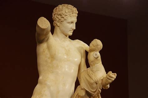 praxiteles hermes and the infant dionysus|hellenistic statue of Hermes.